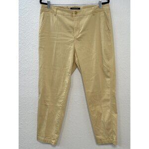 LIVERPOOL Womens 16/33 Mustard Gold Yellow Lyocell/Cotton Straight CHINOS EUC